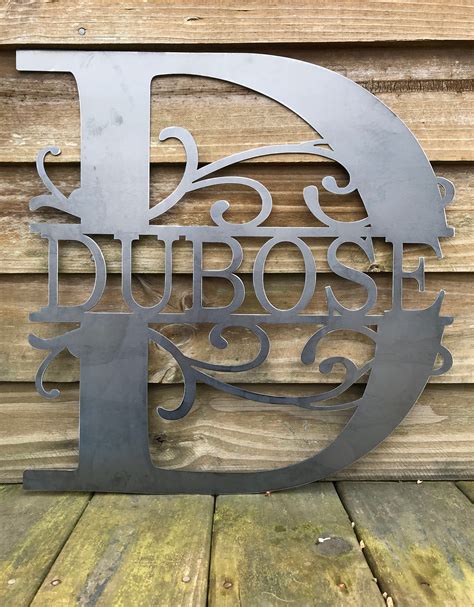 metal name signs for house|metal signs customized with names.